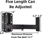 Adjustable Heavy-duty Pa Speaker Wall Mount Brackets  2 Pack  Black 