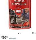 Shop Towels Multi-purpose Cleaning Towels -red