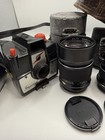 Vintage Camera   Photography Accessories Lot     Lenses  Meter  Flash  Cases