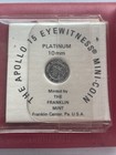 1971 Apollo 15 Eyewitness 10mm Commemorative Mini-coin With Coa- Solid Platinum