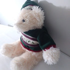 Dan Dee Collectors Choice 16    Christmas White Teddy Bear Plush Stuffed Animal To