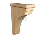 12 Inch Corbel Rustic Solid Hardwood Bracket 1 Pcs C8-fba Decorative Support
