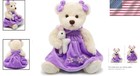 Charming Soft Plush Teddy Bear With Cloth Dress - Perfect Toddler Gift