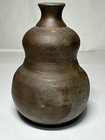 Bizen Ware Gourd Tokkuri Vase Sake Bottle Japanese Pottery-tk131