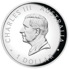 2025 Australia Kangaroo 1oz  1 Silver Proof Colored High Relief Coin