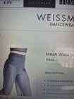 Weissman Dancewear  16602  Black Mesh Wide Leg Pant  Size   Sa   4 6 