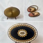 Art Deco Richard Hudnut Compact Oval Rouge Powder Box Refill 428 Circles Design