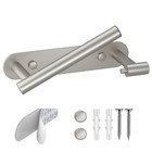 Rustproof Wall-mount Toilet Paper Holder - Adjustable Pivoting Tissue Roll Dispe
