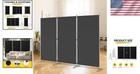 Elegant 3 Panel Folding Privacy Screen - 6 Ft Tall Freestanding Room Divider