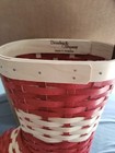 Dresden   Co  Large Christmas Stocking Woven Holiday Basket  red  New  
