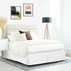 Pleated Egyptian Bed Skirt Dust Ruffle Luxury Microfiber 14    Tailored Drop X2