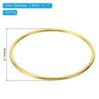 20 Pcs 3  Dream Catcher Rings Metal Macrame Wreath Floral Round Ring Hoop