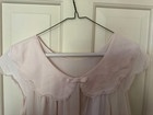 Vintage Women   s Capped Sleeve Pale Pink Nightgown Size M By Shadowline 