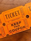 Vintage Raffle Tickets For Crafts And Junk Journals  25 Double Tickets 