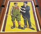 The Flirts Rare 1919 Harry Mann Silent Movie Comedy Film Poster Chaplin Imitator
