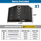 Upgraded Multi Angle Cable Railing Drill Guide Jig 30 45 90 Degree Portable Dril