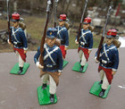 Vtg Britains  1711 French Army The Foreign Legion Lot Of 5 Toy Soldiers