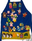 Storytelling Teaching Apron Glove Lot Finger Puppets Set Marvel Education Fairy