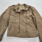 Vintage Us Army Wwii Army Ike Field Jacket Military Mens 38r Olive Green Wool
