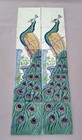 Rare Vintage Beautiful 10 Pcs Peacock Bird Design Tiles Collectible 