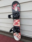 Used Burton Space 120cm Jr Snowboard W  New 5th Element Jr Bindings - Excellent 