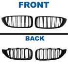 F32 Grille - Front Kidney Grille 2014-2020 F32 Double Slats Gloss Black