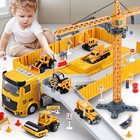 Kids Construction Toys  Construction Truck Toys Set W crane  Excavator  Forklift