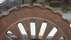 2 Old  Ihc  3109a   Cast Iron Planter  Seed Plate   Ring     Stove Trivet Craft