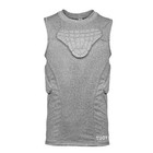 Tuoy Youth Boys 5 Pads Sleeveless Padded Compression Shirt Vest Gery Size M