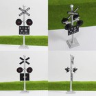 1 Set Ho Scale Railroad Crossing Signals 4 Heads Leds   Circuit Board Flasher