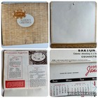1958 Barton Christmas Holiday Dairy  Wall Calendar Coshocton Ohio Vintage 1950s
