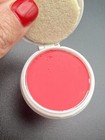 Vintage Max Factor Hollywood Mid Century Compact Cake Rouge Blush Blue  Red  1