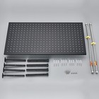 16x32 Inch Led Rain Shower Head Ceiling Mount Rainfall Overhead Sprayer Black