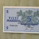 Finland 5 Markkaa 1963 Litt  A High Grade    Pick  99