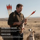 12pcs Handmade Wooden Arrow 33  Spine 500 Mongolia 5  Turkey Feather Longbow