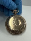 Antique 16s New Haven Watch Co Engraved Train Case Hunter Pocket Watch Running
