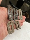 5 Antique Art Craft Eastlake Victorian Door Cast Keyhole Escutcheon Plate Cover