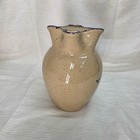 Vtg Three Rivers Pottery Stoneware Pitcher Sailboat Nautical Myra Usa Salt Bird