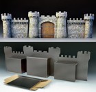 Sp130 The Castle Fa  ade Backdrop - King   Country Model Diorama