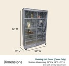 New Formosa Storage Shelving Unit Cover Fits Racks 36 w X 14 d X 72 h Cover Only