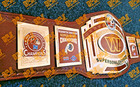 Washington Commanders Super Bowl Champions Title Belt Brown 2mm Brass Plates