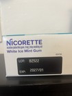 Nicorette Stop Smoking Aid Gum  4mg Nicotine 100pc  White Ice Mint Flavor  01 27