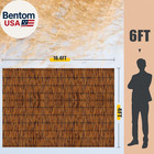 2 Pack Natural Reed Fence 4ft X 16 4ft Bamboo Fencing Privacy Reed Screening For