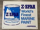 Vintage Z-spar Marine Paint Coatings By Koppers Metal Advertising Sign 30x24   