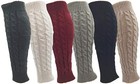 6 Pairs Knee High Cable Knit Leg Warmers For Women Warm Thermal Winter Sleeve