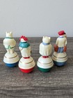 Antique 1930s German Toys Celluloid Roly Poly Animals Lot Of 4