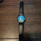 Vintage Disney Pinocchio Jiminy Cricket Watch Faux Leather New  needs Battery 
