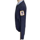 Vintage Us Regulation Postal Cardigan Mens Large Blue Acrylic Zip Mail Sweater