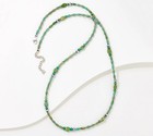 American West Sterling Silver Bold 32  Turquoise Bead Necklace