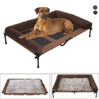 Extra Large Raised Pet Cot Elevated Dog Bed With Mesh Or Plush Top Load 132 Lbs